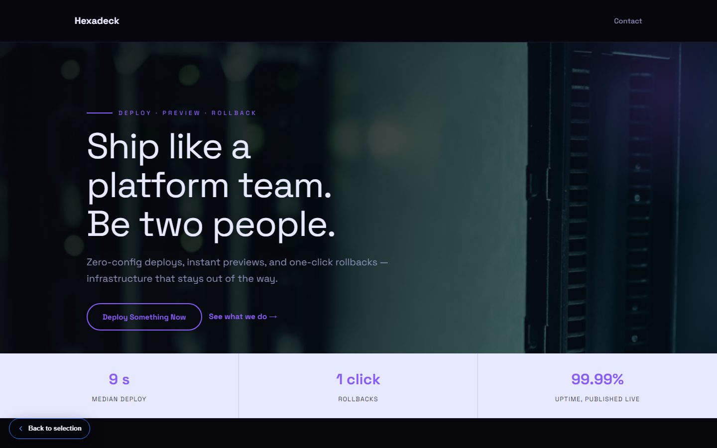 Hexadeck website