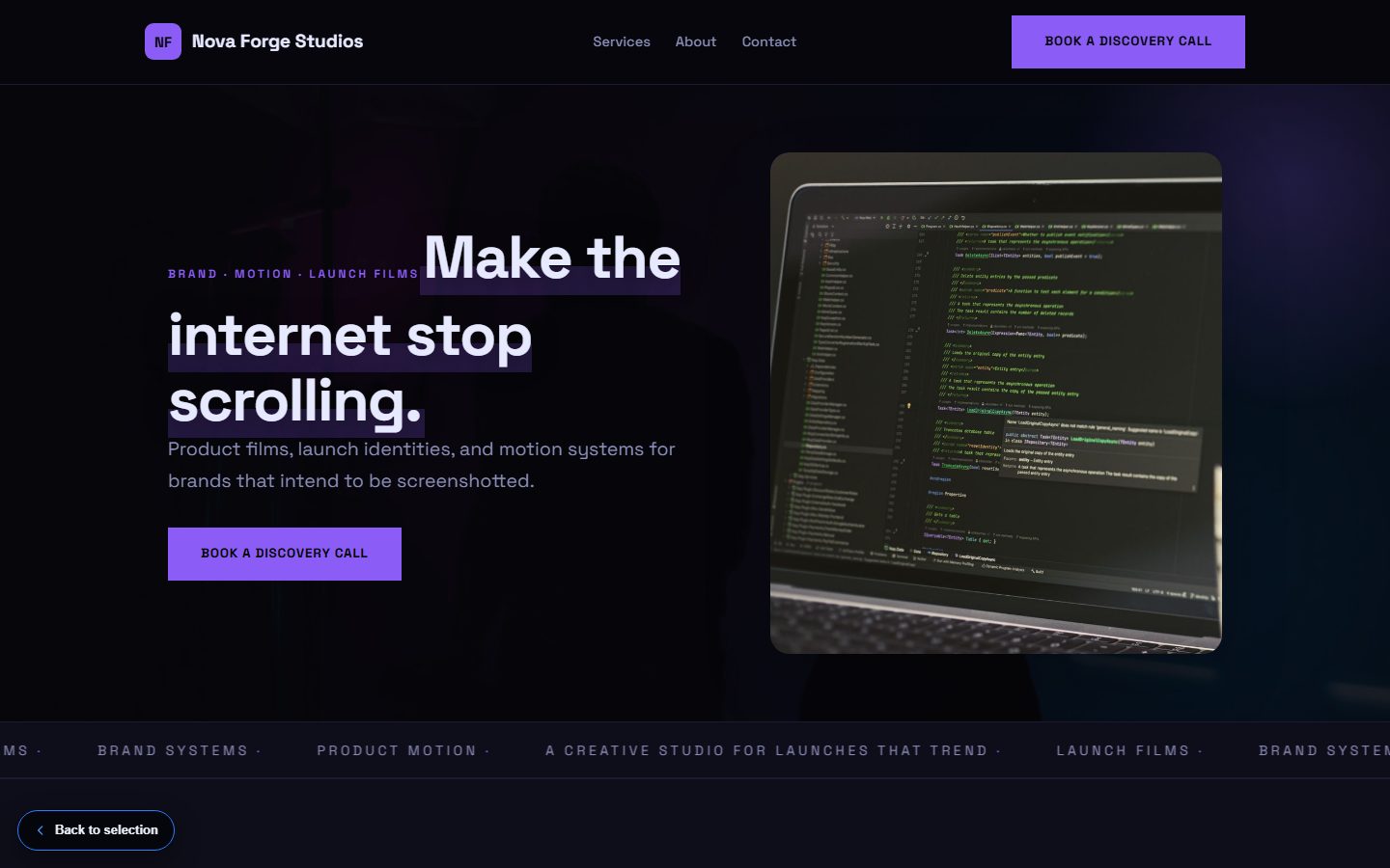 Nova Forge website