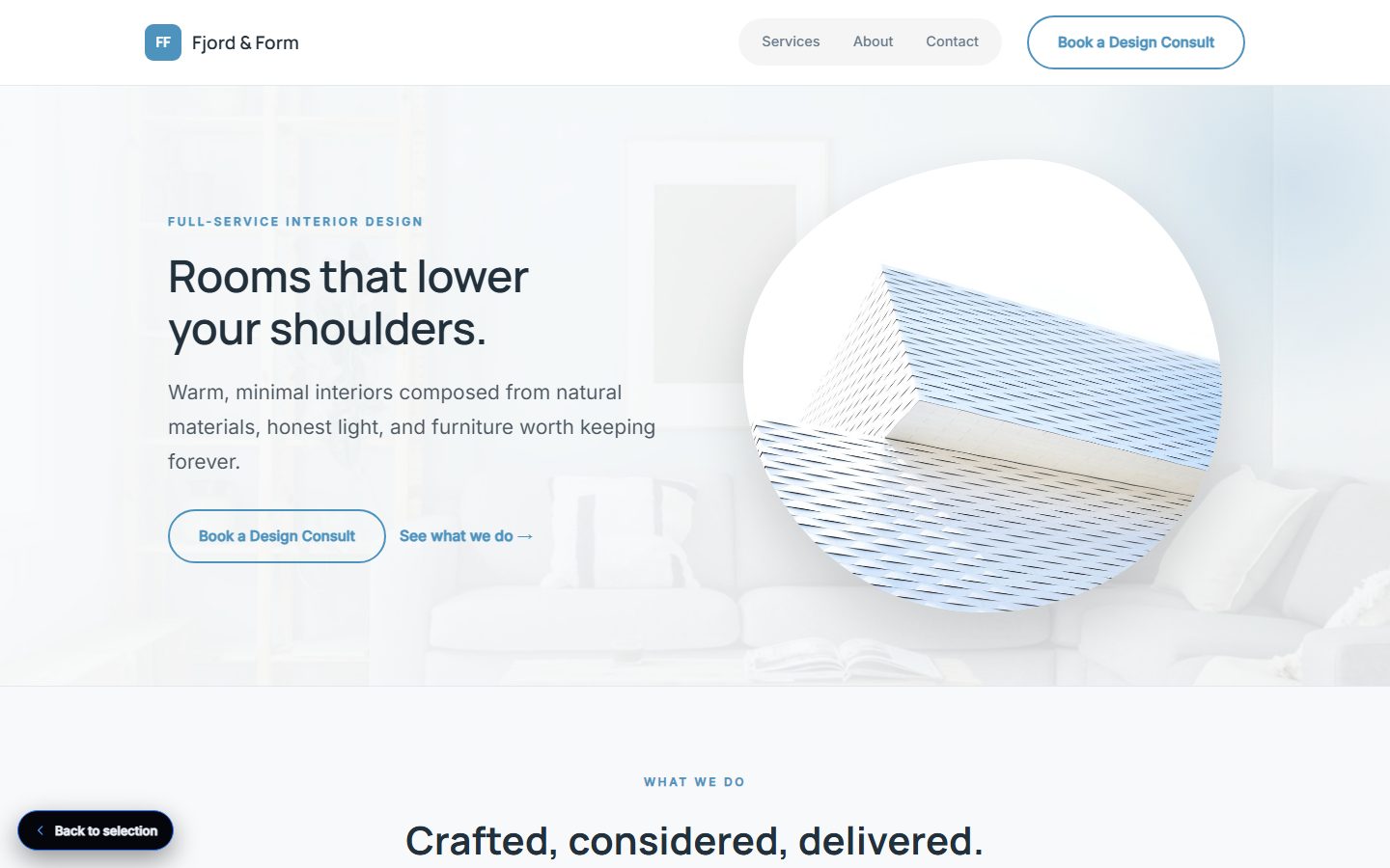 Fjord & Form website